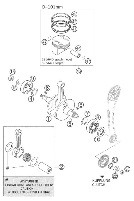 Náhled schématu CRANKSHAFT, PISTON