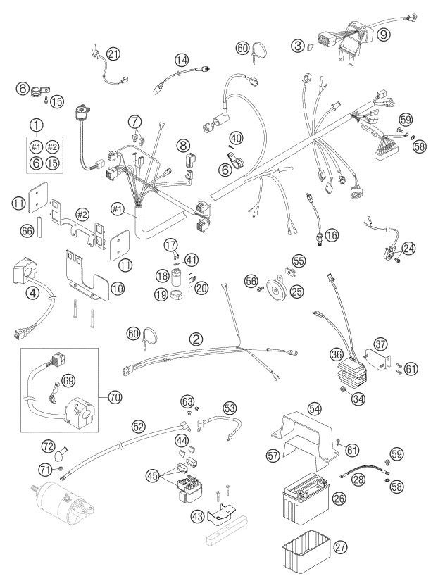 Náhled schématu WIRING HARNESS