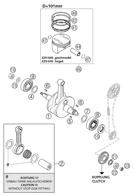Náhled schématu CRANKSHAFT, PISTON