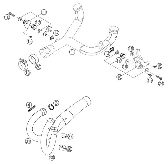Náhled schématu EXHAUST SYSTEM