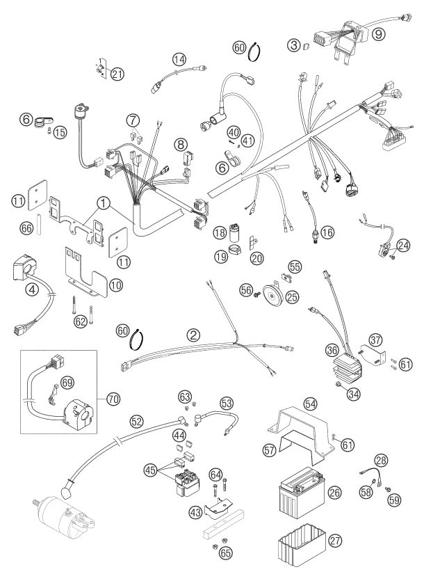 Náhled schématu WIRING HARNESS