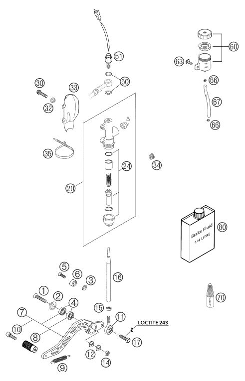 Náhled schématu REAR BRAKE CONTROL