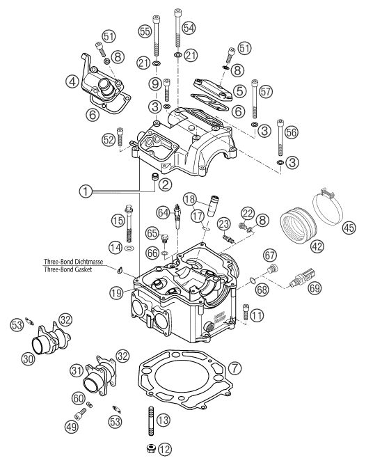Náhled schématu CYLINDER HEAD