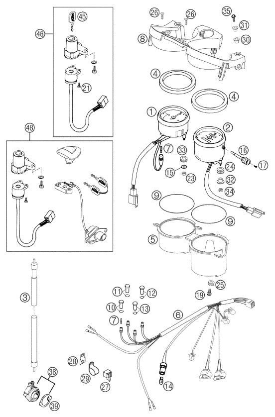 Náhled schématu INSTRUMENTS / LOCK SYSTEM