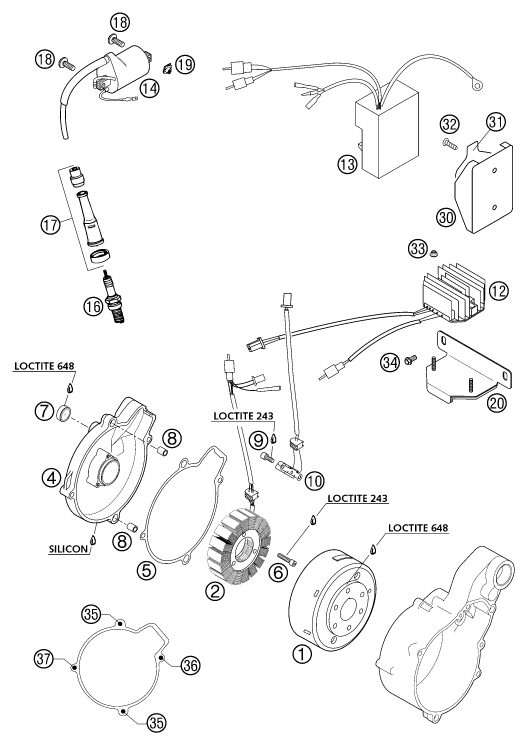 Náhled schématu IGNITION SYSTEM