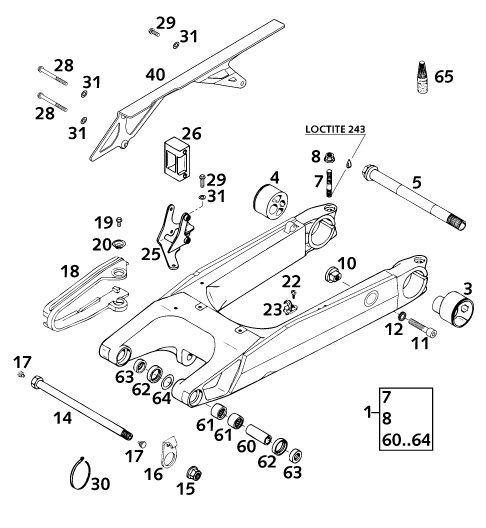 Náhled schématu SWING ARM