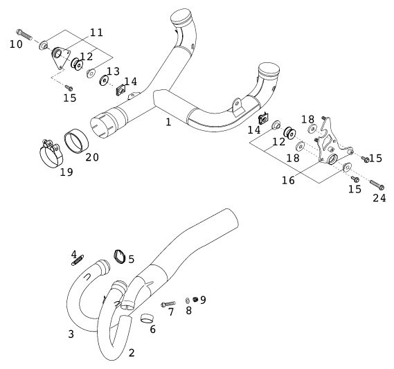 Náhled schématu EXHAUST SYSTEM