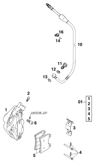 Náhled schématu FRONT BRAKE CALIPER