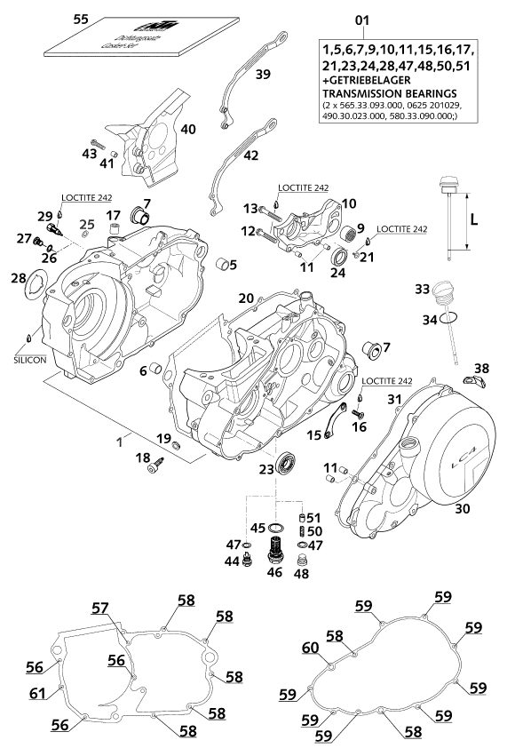 Náhled schématu ENGINE CASE