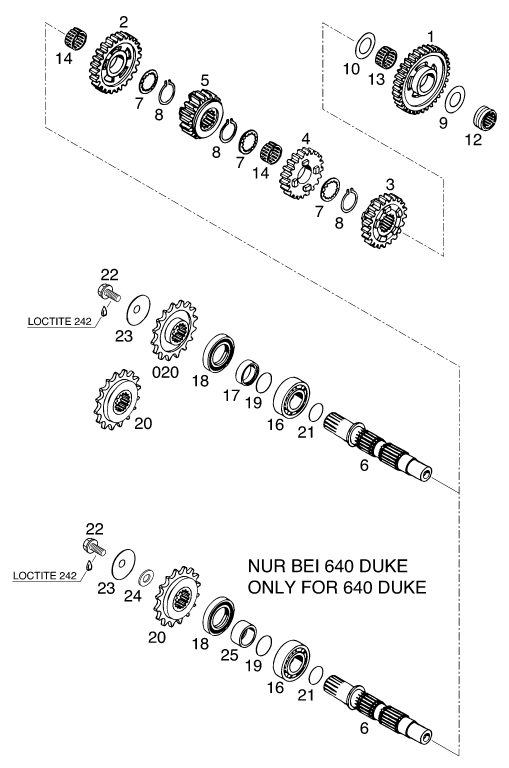 Náhled schématu TRANSMISSION II - COUNTERSHAFT
