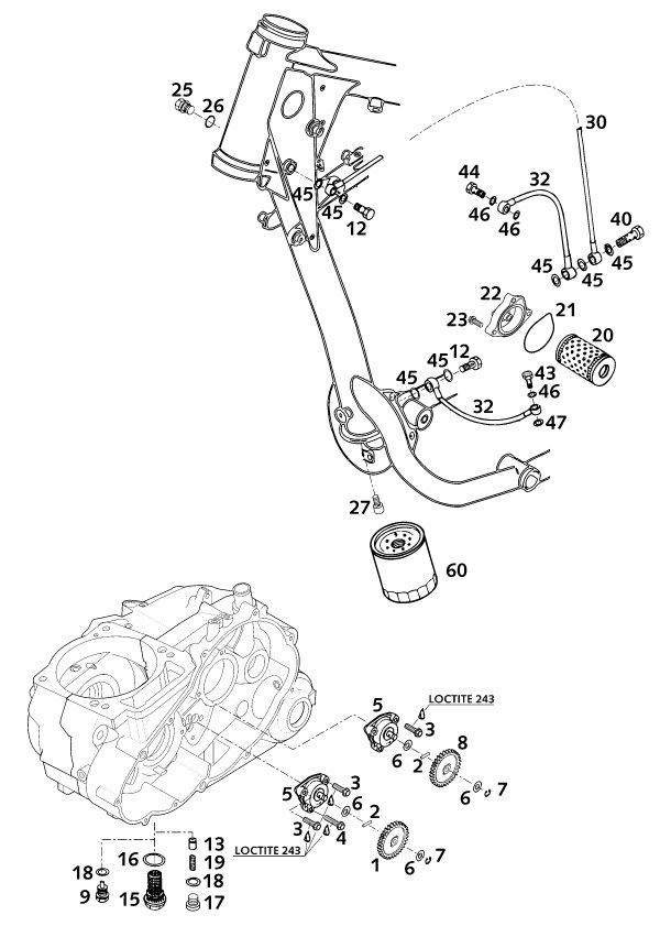 Náhled schématu LUBRICATING SYSTEM