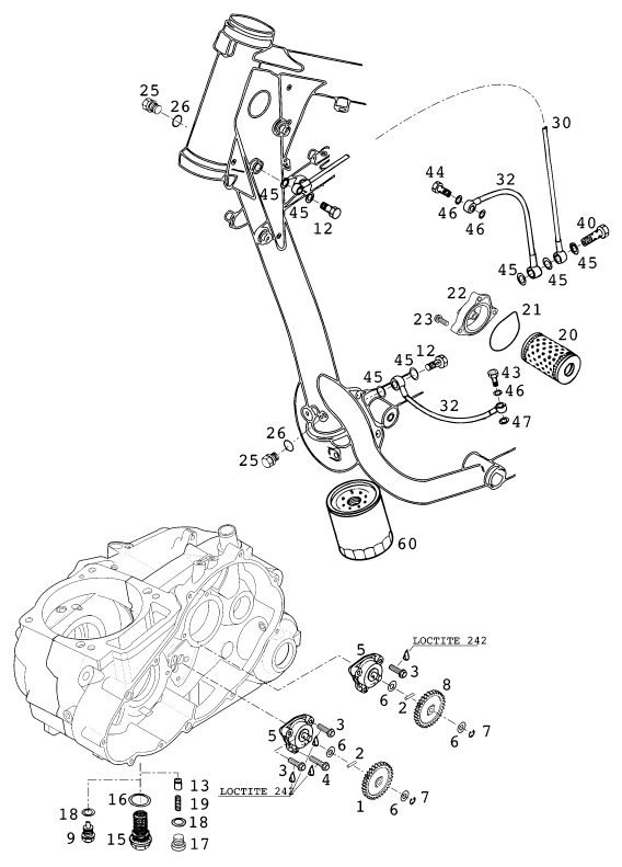Náhled schématu LUBRICATING SYSTEM