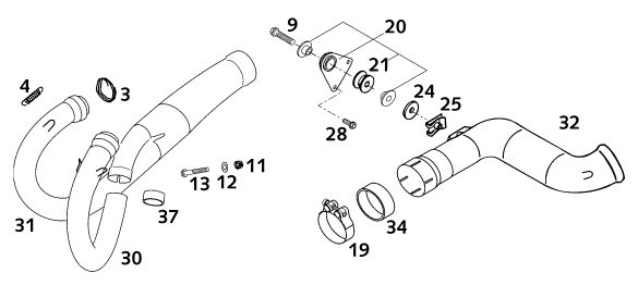 Náhled schématu EXHAUST SYSTEM