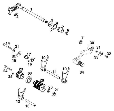 Náhled schématu SHIFTING MECHANISM