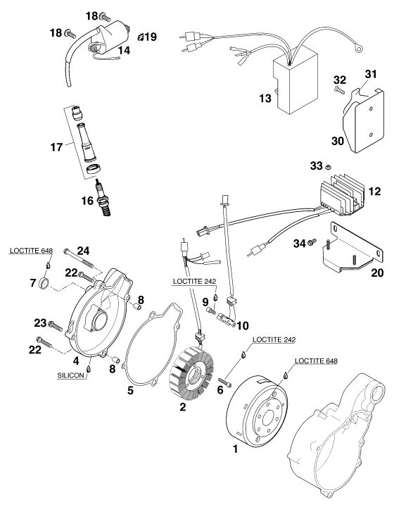 Náhled schématu IGNITION SYSTEM