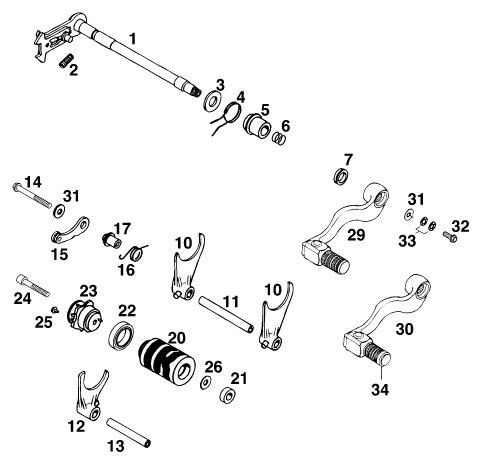 Náhled schématu SHIFTING MECHANISM