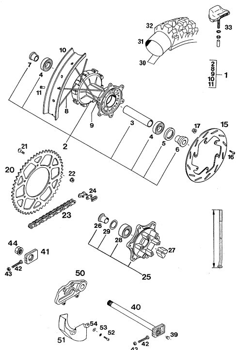 Náhled schématu REAR WHEEL