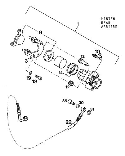 Náhled schématu REAR BRAKE CALIPER
