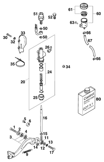 Náhled schématu REAR BRAKE CONTROL