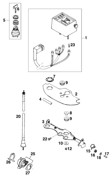 Náhled schématu INSTRUMENTS / LOCK SYSTEM