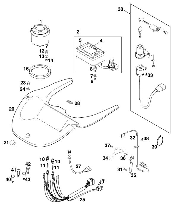 Náhled schématu INSTRUMENTS / LOCK SYSTEM