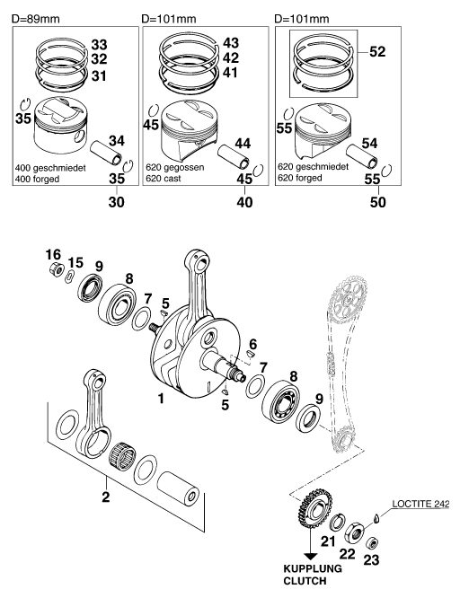 Náhled schématu CRANKSHAFT, PISTON