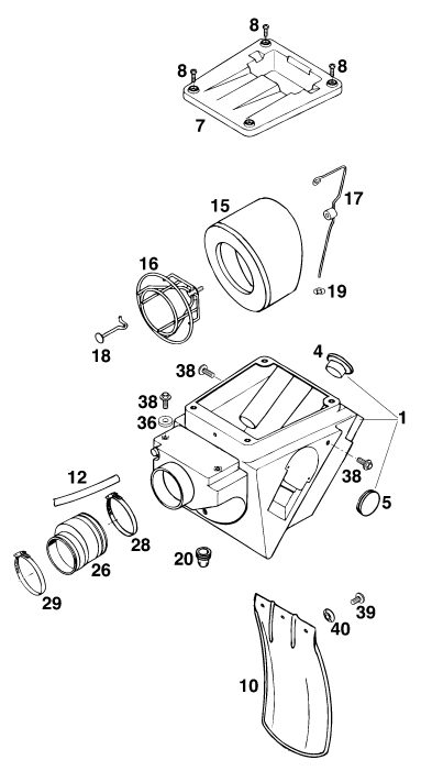 Náhled schématu AIR FILTER