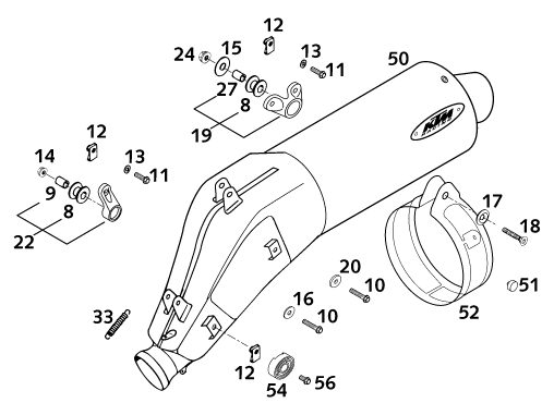 Náhled schématu EXHAUST SYSTEM