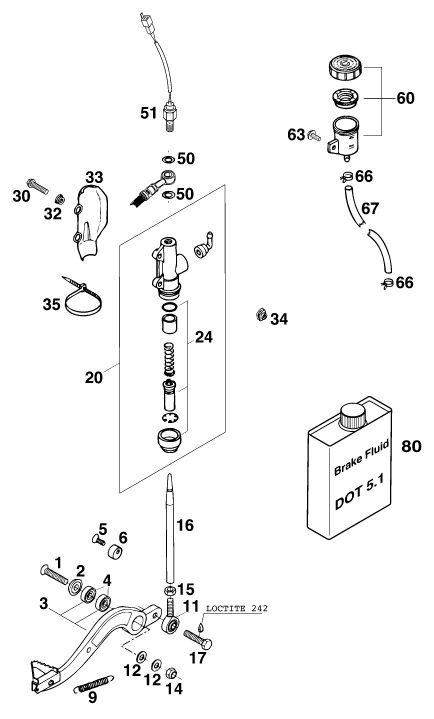 Náhled schématu REAR BRAKE CONTROL