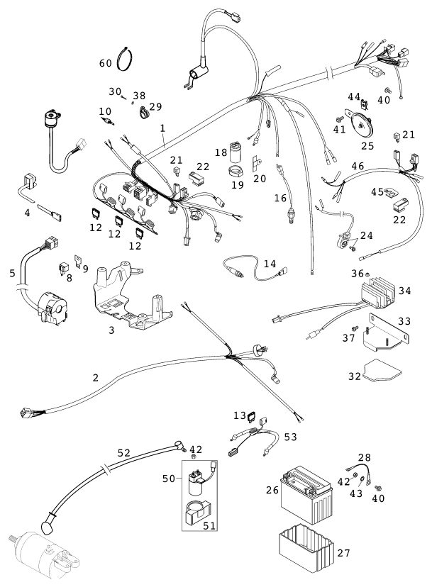 Náhled schématu WIRING HARNESS