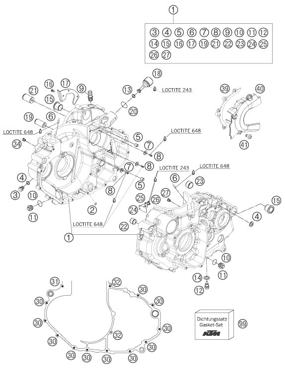 Náhled schématu ENGINE CASE