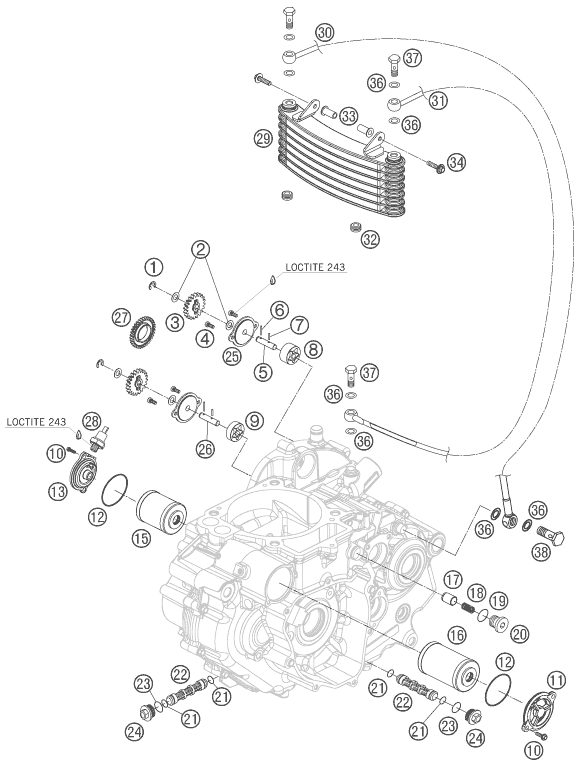 Náhled schématu LUBRICATING SYSTEM