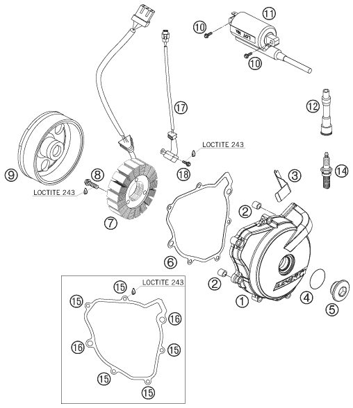 Náhled schématu IGNITION SYSTEM
