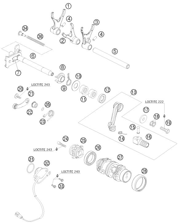 Náhled schématu SHIFTING MECHANISM