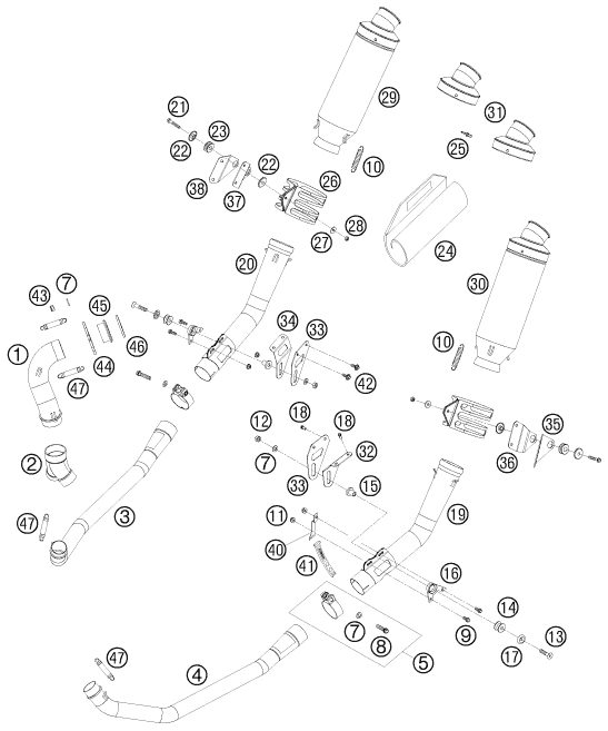 Náhled schématu EXHAUST SYSTEM