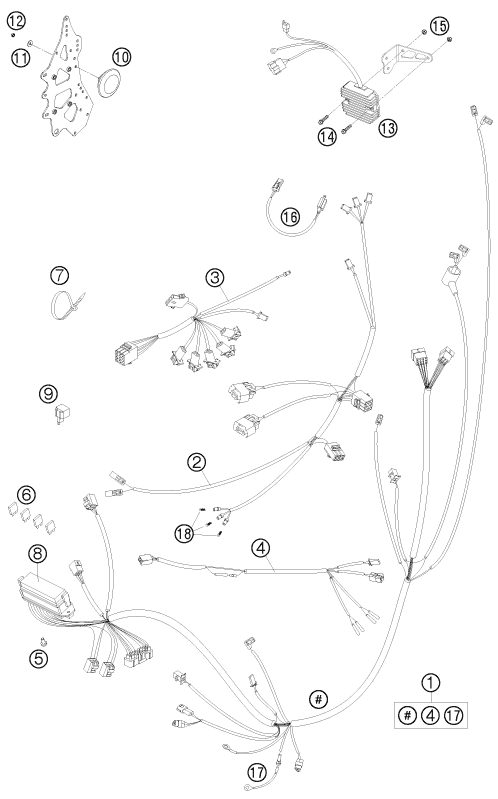 Náhled schématu WIRING HARNESS