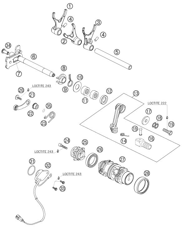 Náhled schématu SHIFTING MECHANISM