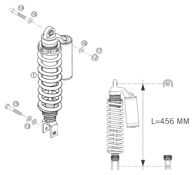 Náhled schématu SHOCK ABSORBER