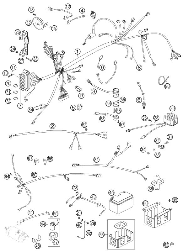Náhled schématu WIRING HARNESS