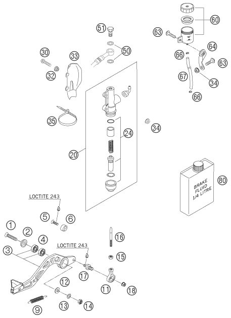Náhled schématu REAR BRAKE CONTROL