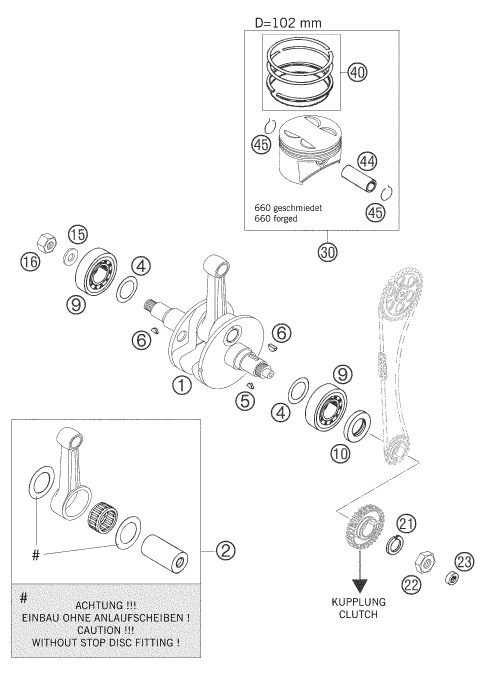 Náhled schématu CRANKSHAFT, PISTON