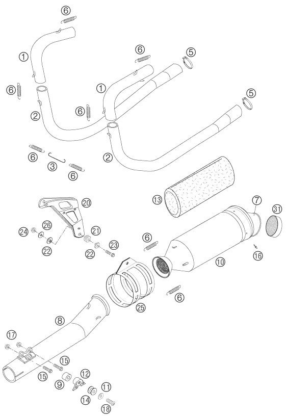Náhled schématu EXHAUST SYSTEM