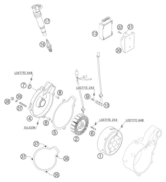 Náhled schématu IGNITION SYSTEM