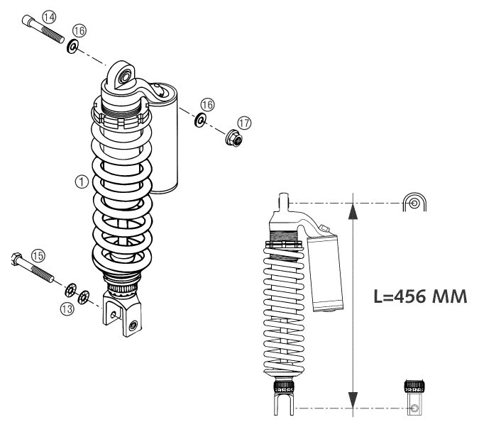 Náhled schématu SHOCK ABSORBER