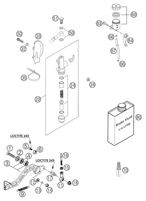 Náhled schématu REAR BRAKE CONTROL