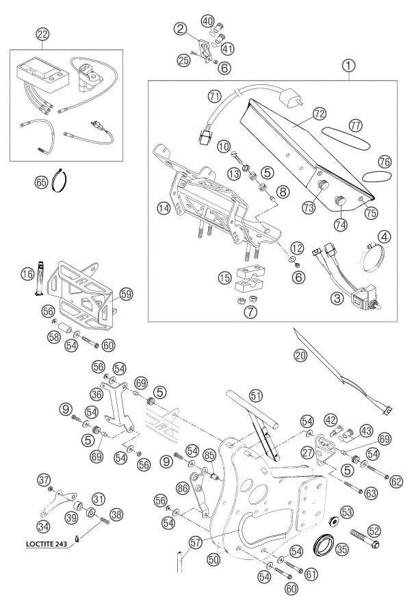 Náhled schématu INSTRUMENTS / LOCK SYSTEM