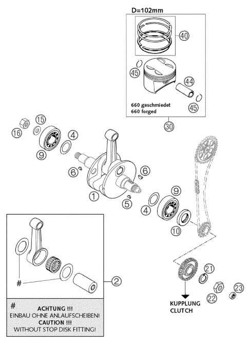 Náhled schématu CRANKSHAFT, PISTON