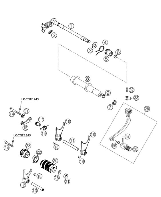 Náhled schématu SHIFTING MECHANISM