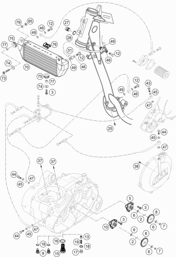 Náhled schématu LUBRICATING SYSTEM