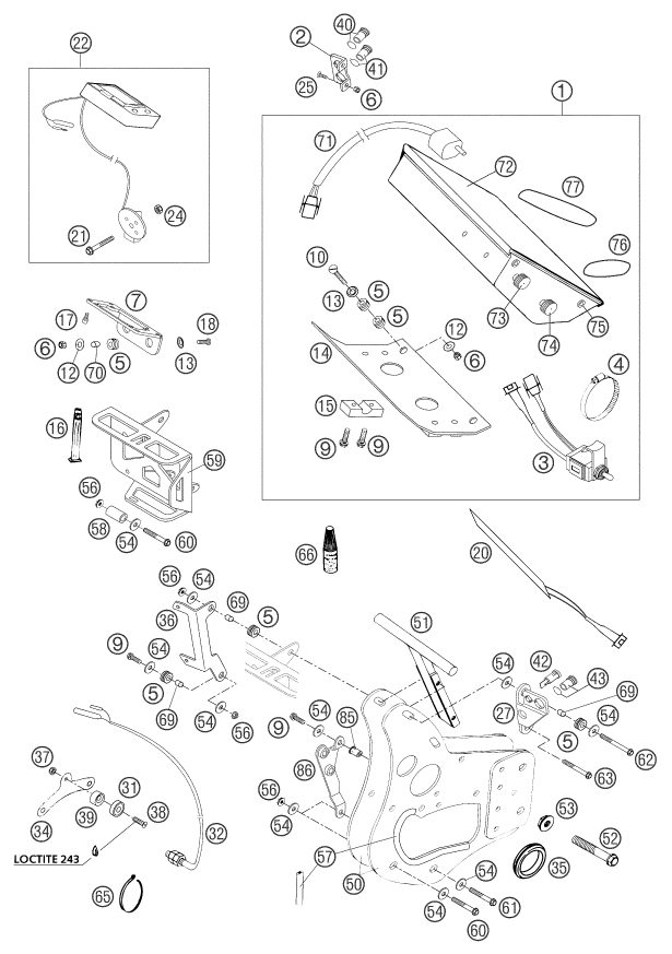 Náhled schématu INSTRUMENTS / LOCK SYSTEM